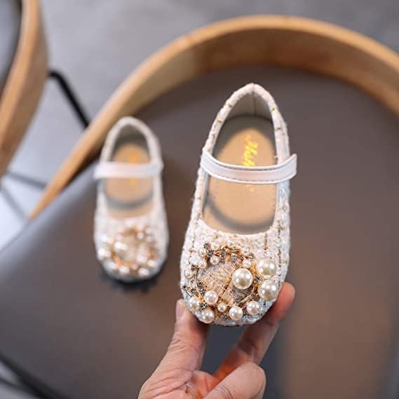 Princess Shoes with Pearls for Girls Mary Jane Style