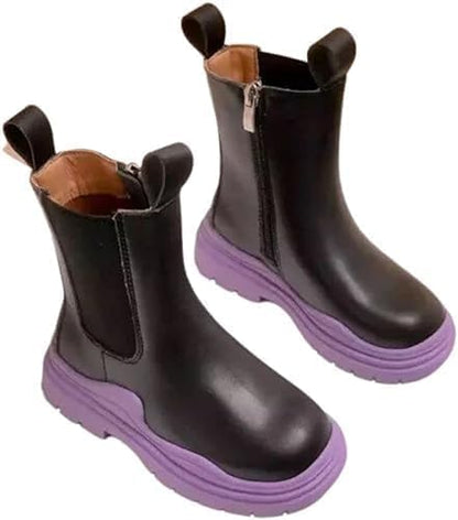 Girl's Thick-soled platform boots Chelsea Boots Casual Style - S0029