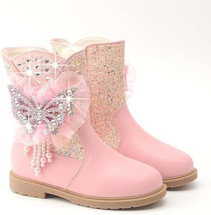 Mid-calf winter princess boots for girls - S0057