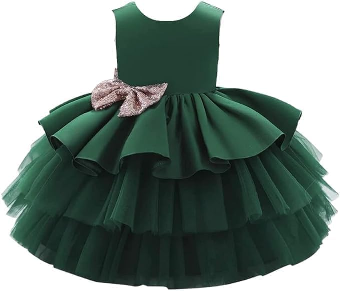 Satin dress and tulle skirt - Fall dresses for girls' birthdays