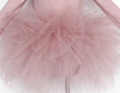 Girls Ballet Fluffy Tutu Dresses Long Sleeve Dance Leotards