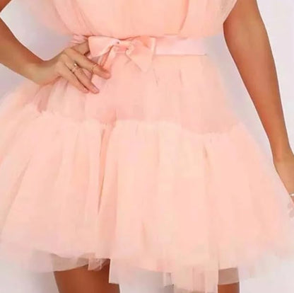 Women's Strapless Tulle Party Dress Summer Special Ocassion