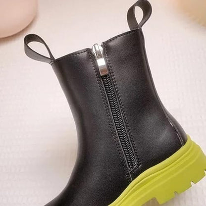 Girl's Thick-soled platform boots Chelsea Boots Casual Style - S0029