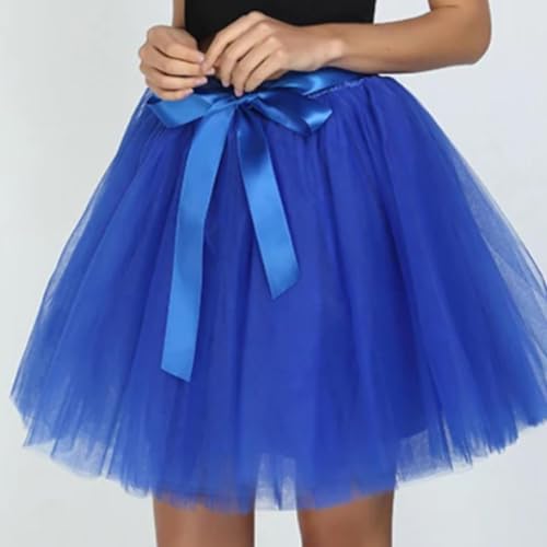 Women's Tulle Midi Skirt with Satin Bow