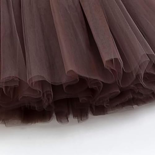 Women's Tulle Midi Skirt with Satin Bow