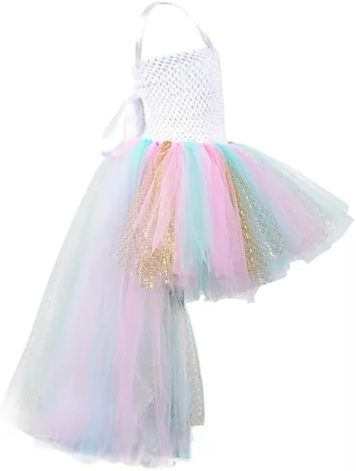 Rainbow Tulle Dress for Dress Party Dress Halloween Costume