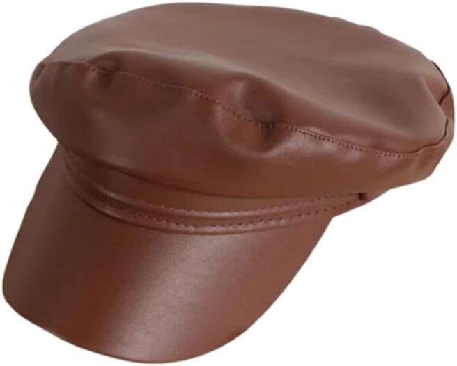 PU Leather Greek Fisherman Cap Hat for Little Girls