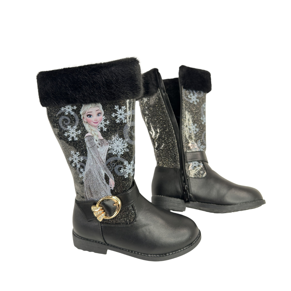 Girls Winter Boots Knee heigh Velvet Warm Elsa Boots - S0002