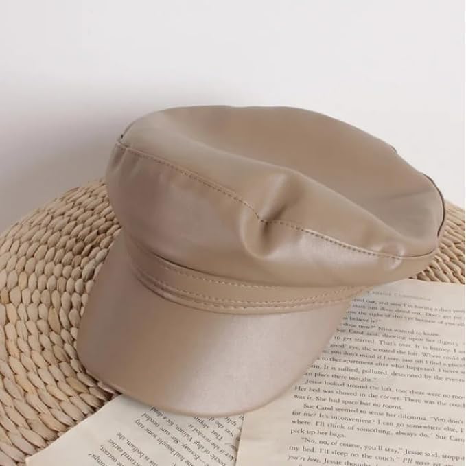 PU Leather Greek Fisherman Cap Hat for Little Girls