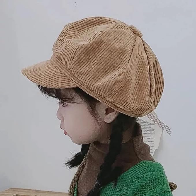 Girls' Corduroy Newsboy Cap