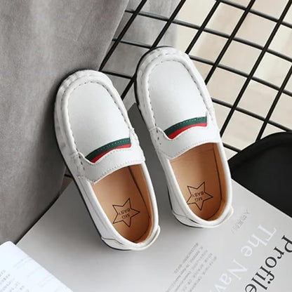 Boys Dress Loafer Shoes Casual Leather Shoes Slip-On Comfort