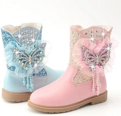 Mid-calf winter princess boots for girls - S0057