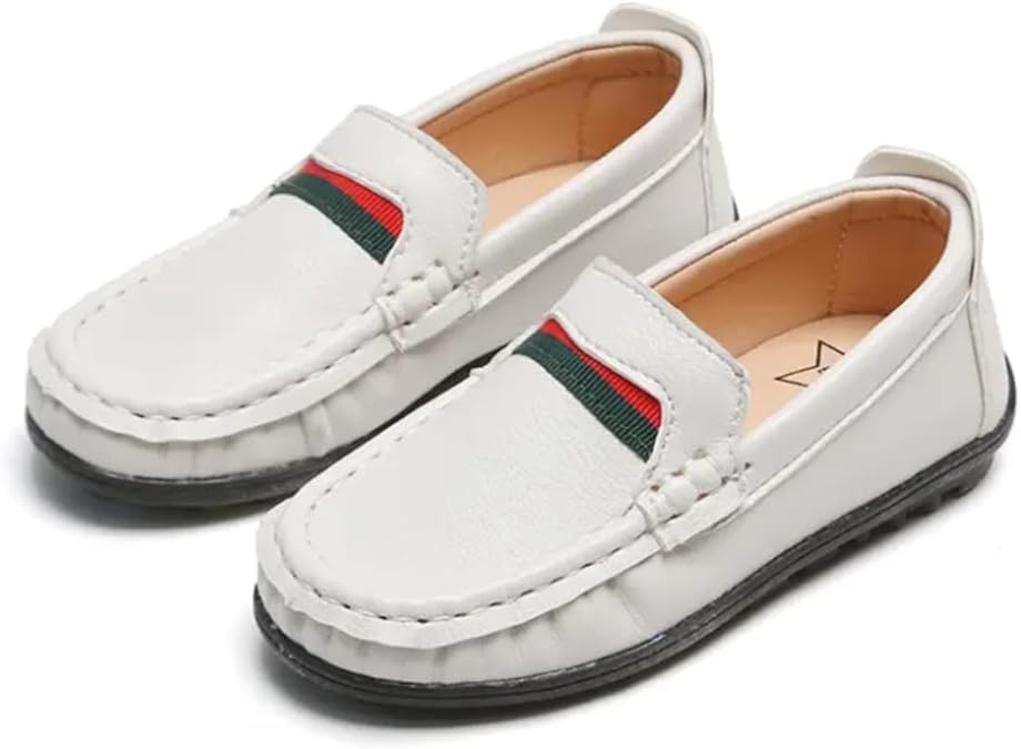 Boys Dress Loafer Shoes Casual Leather Shoes Slip-On Comfort