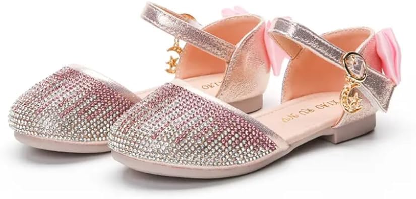 Girls Dress Shoes Mary Jane Princess Elsa Flats - S0035