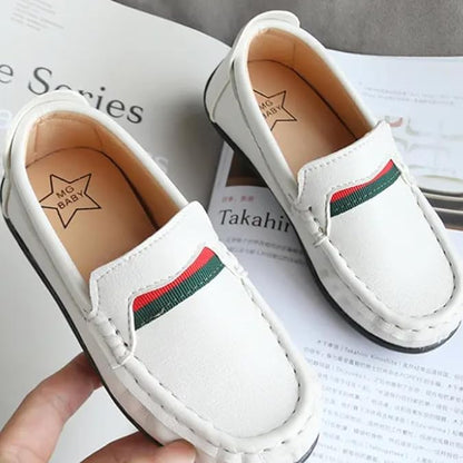 Boys Dress Loafer Shoes Casual Leather Shoes Slip-On Comfort