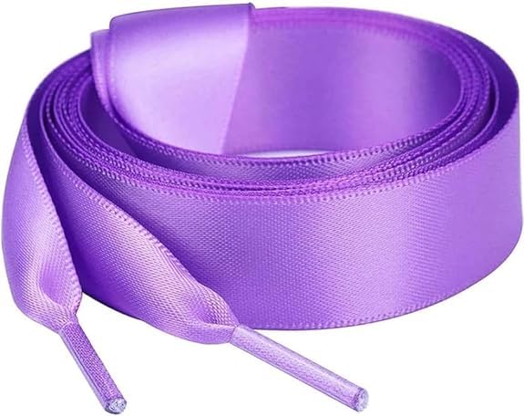 Flat Satin Ribbon Shoelaces for Kids and Adults