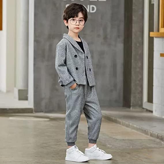 Boys Suits Wedding Outfits Blazer and Pants Set
