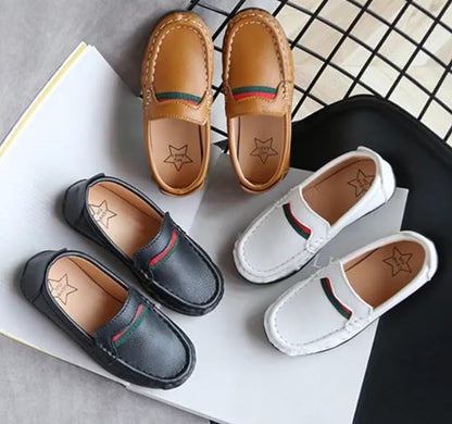 Boys Dress Loafer Shoes Casual Leather Shoes Slip-On Comfort