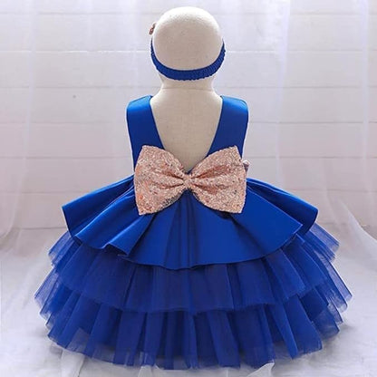 Satin dress and tulle skirt - Fall dresses for girls' birthdays