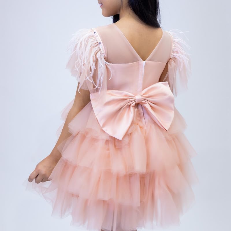 Pearl Puffy Tulle Dress Girls