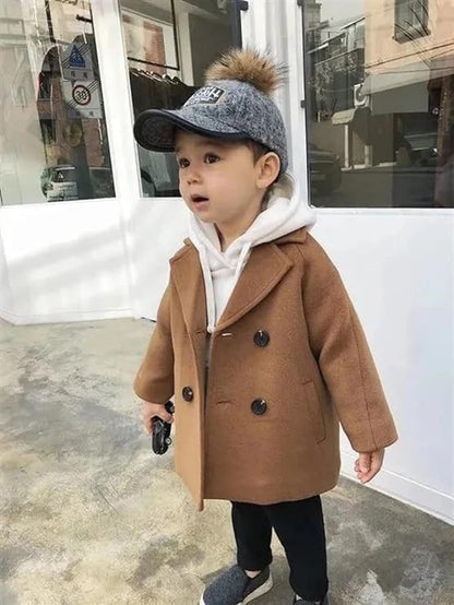 Boys' Winter Wool Coat