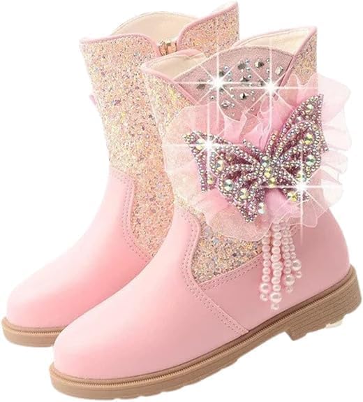 Mid-calf winter princess boots for girls - S0057