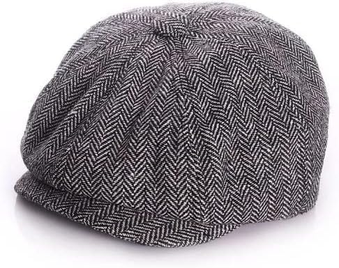 Boys' Classic Tweed Newsboy Cap