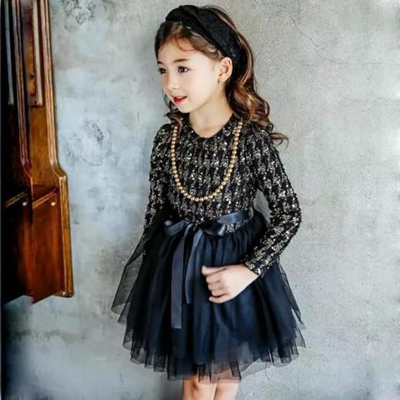 Beautiful Plaid Dress with Puffed Tulle Skirt for Elegant Occasions