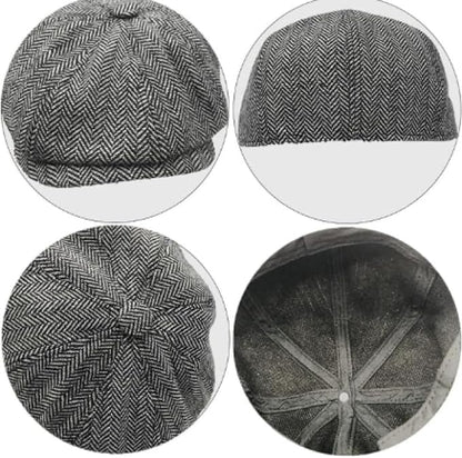 Boys' Classic Tweed Newsboy Cap