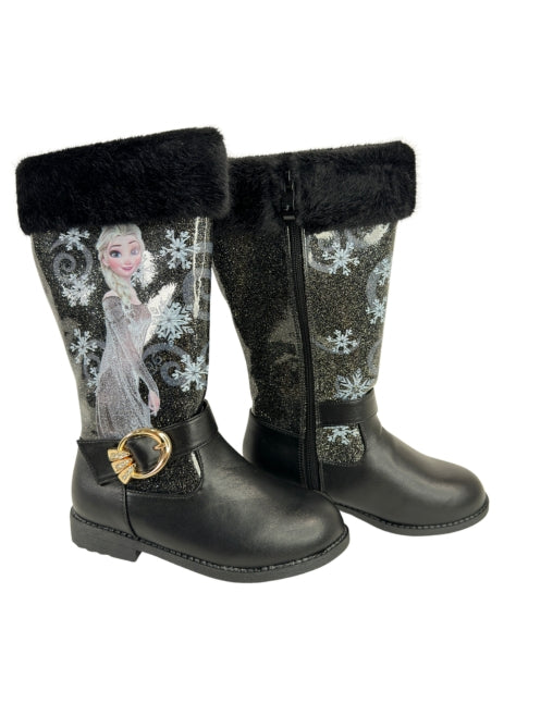 Girls Winter Boots Knee heigh Velvet Warm Elsa Boots - S0002