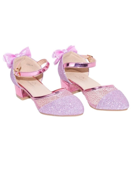 Girl's Mary Jane Shoes Low Heels and Glitter