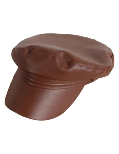 PU Leather Greek Fisherman Cap Hat for Little Girls