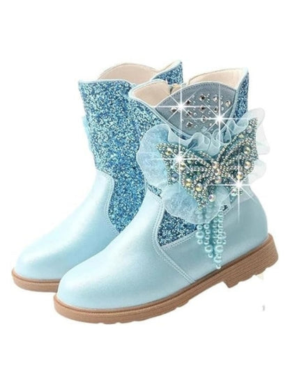 Mid-calf winter princess boots for girls - S0057