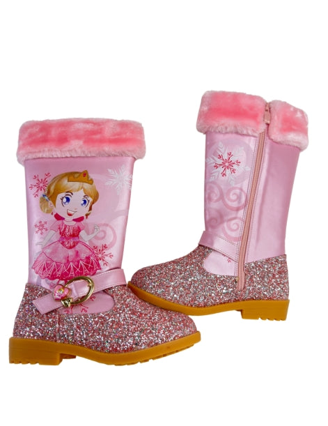 Sparkly Princess Winter Boots for Girls