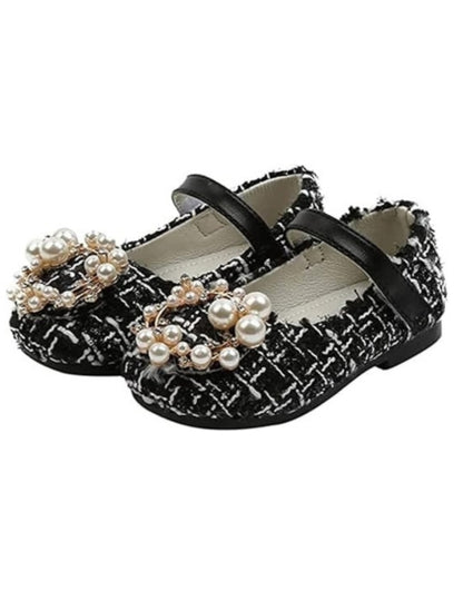 Princess Shoes with Pearls for Girls Mary Jane Style