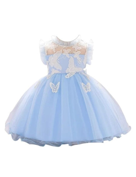 Butterfly Tutu Dress for Baby with embroidery