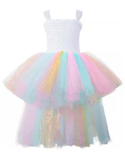 Rainbow Tulle Dress for Dress Party Dress Halloween Costume