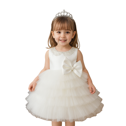 Short tulle layered party dress for girls - G0117