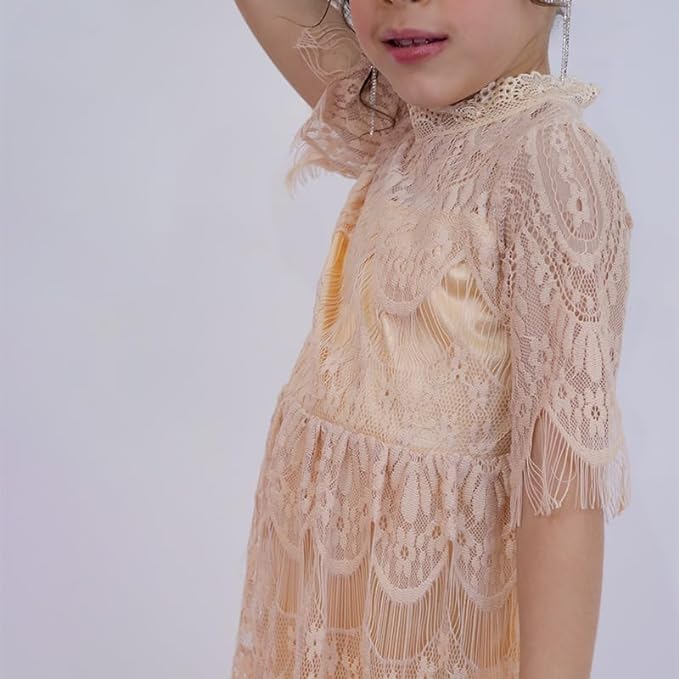 Fall Dress Flower Girl for Wedding Lace Dress