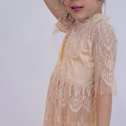 Fall Dress Flower Girl for Wedding Lace Dress - G0033