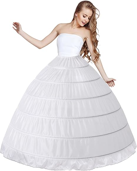 Women's crinoline skirt, petticoat under half slit skirt